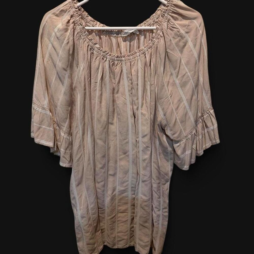 Unbranded Women's Pink and Cream Dress